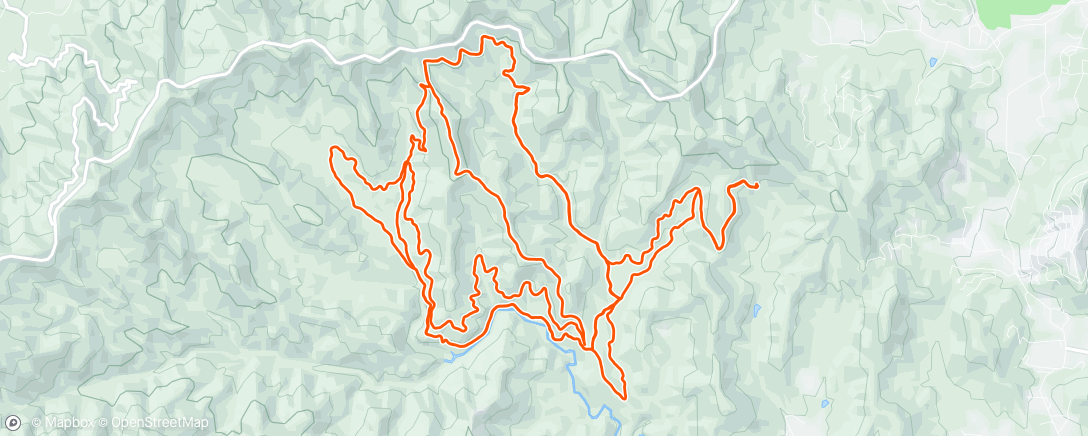 Map of the activity, First 10 with Ian. Next 20 solo. Good workout.