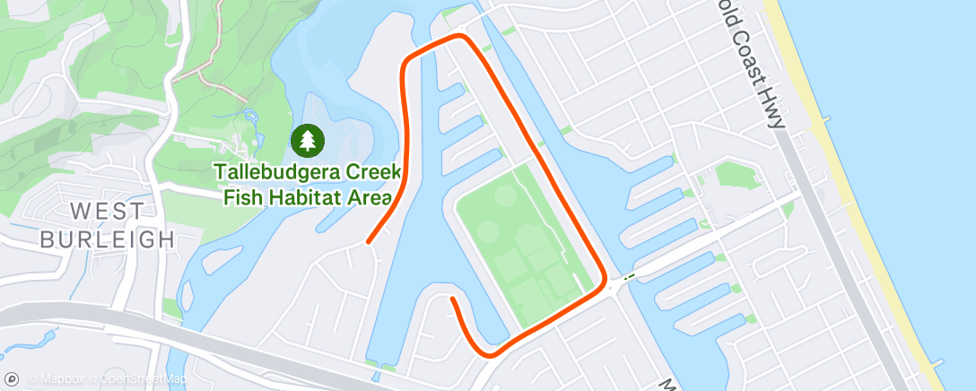 Map of the activity, Morning Run