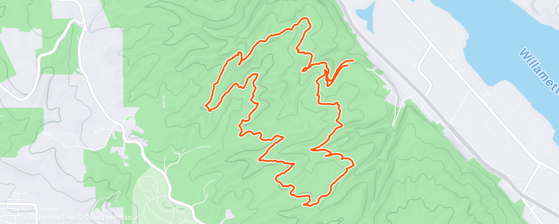 Map of the activity, Morning Trail Run