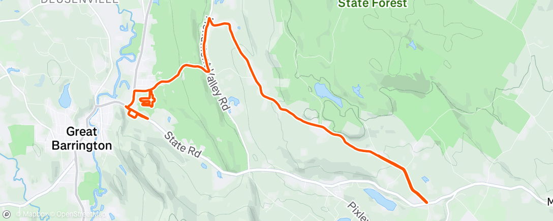 Map of the activity, Fiona (the Honda Fit) pick-up