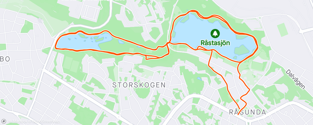Map of the activity, Recovery Run