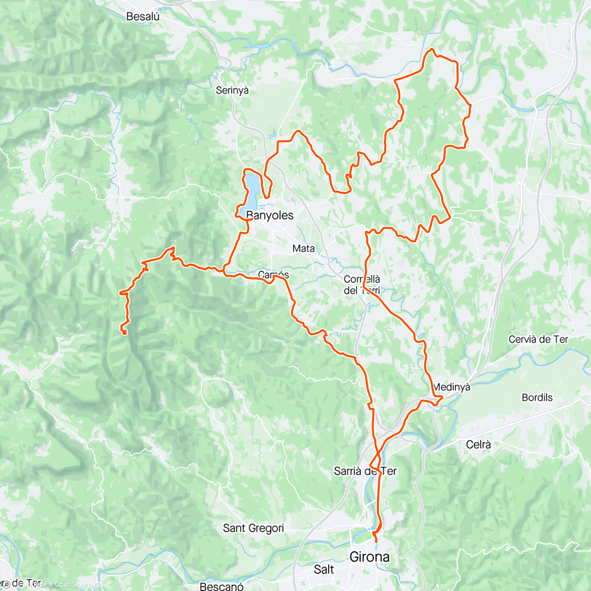 Map of the activity, Rocacorba Summit