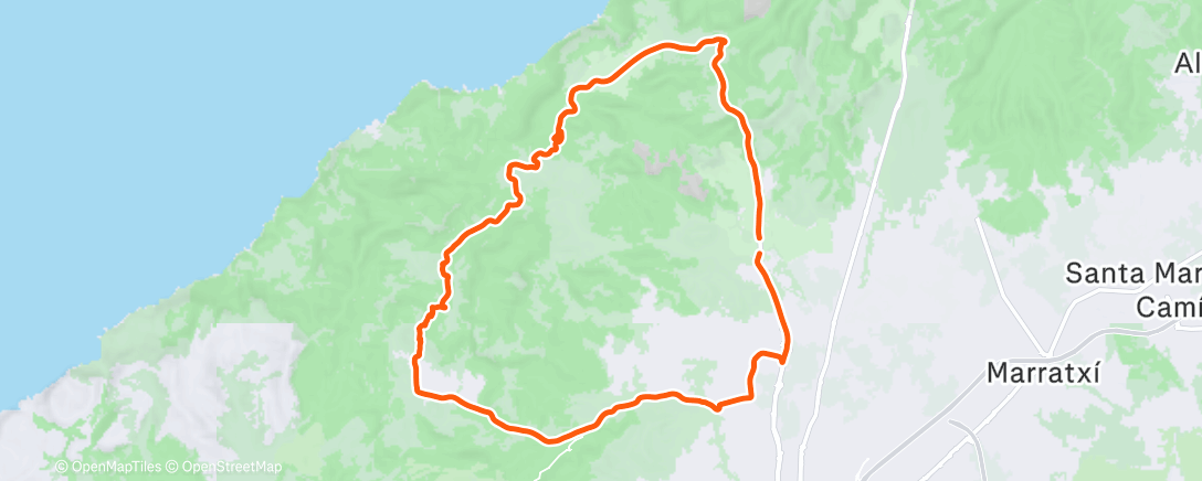 Map of the activity, Es Grau i Coll d'en Claret