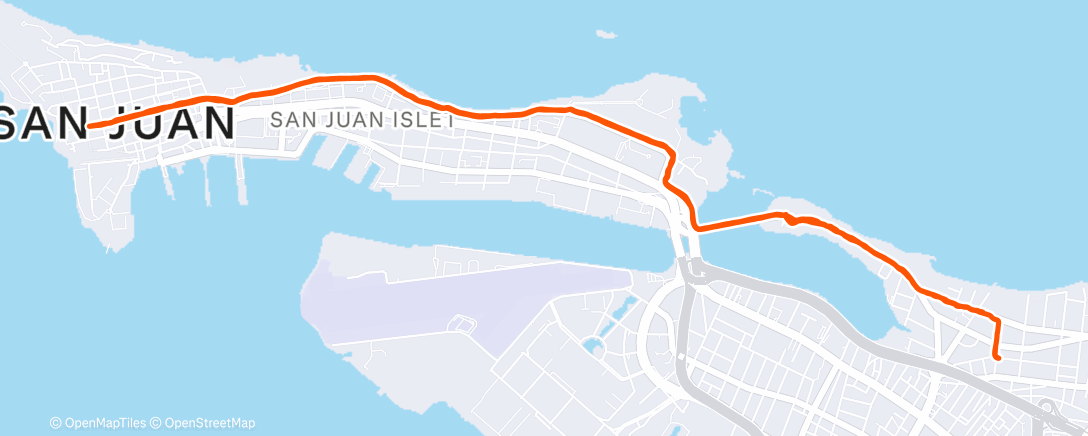 Map of the activity, Morning Run