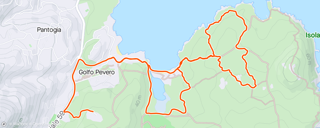 Map of the activity, Trail alla Madonnina