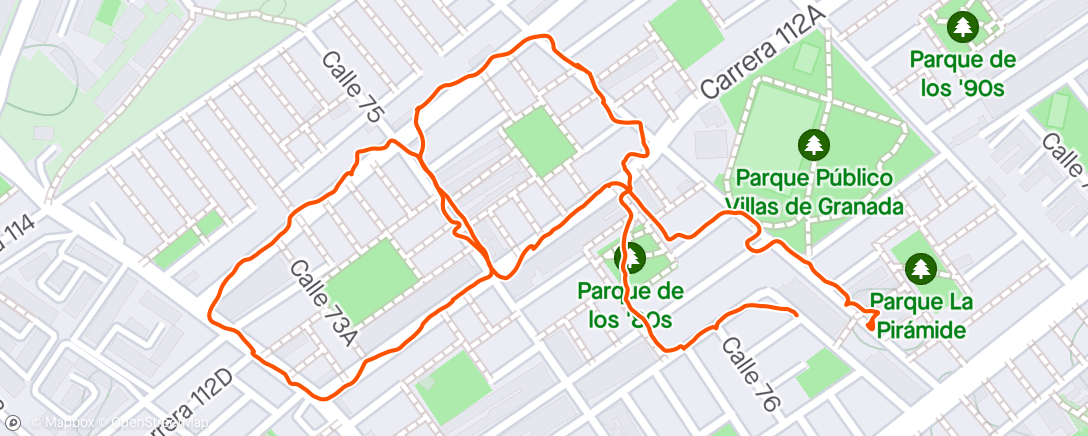 Mappa dell'attività Caminata por la tarde