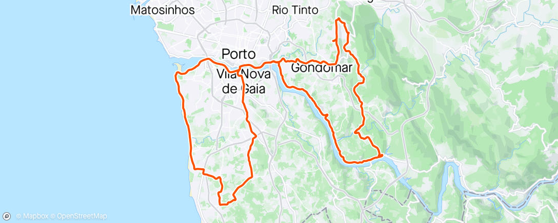 Map of the activity, Volta a Gondomar