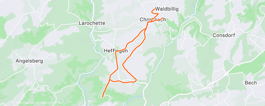 Map of the activity, Mtb-Fahrt am Nachmittag 🎄🌞🥶