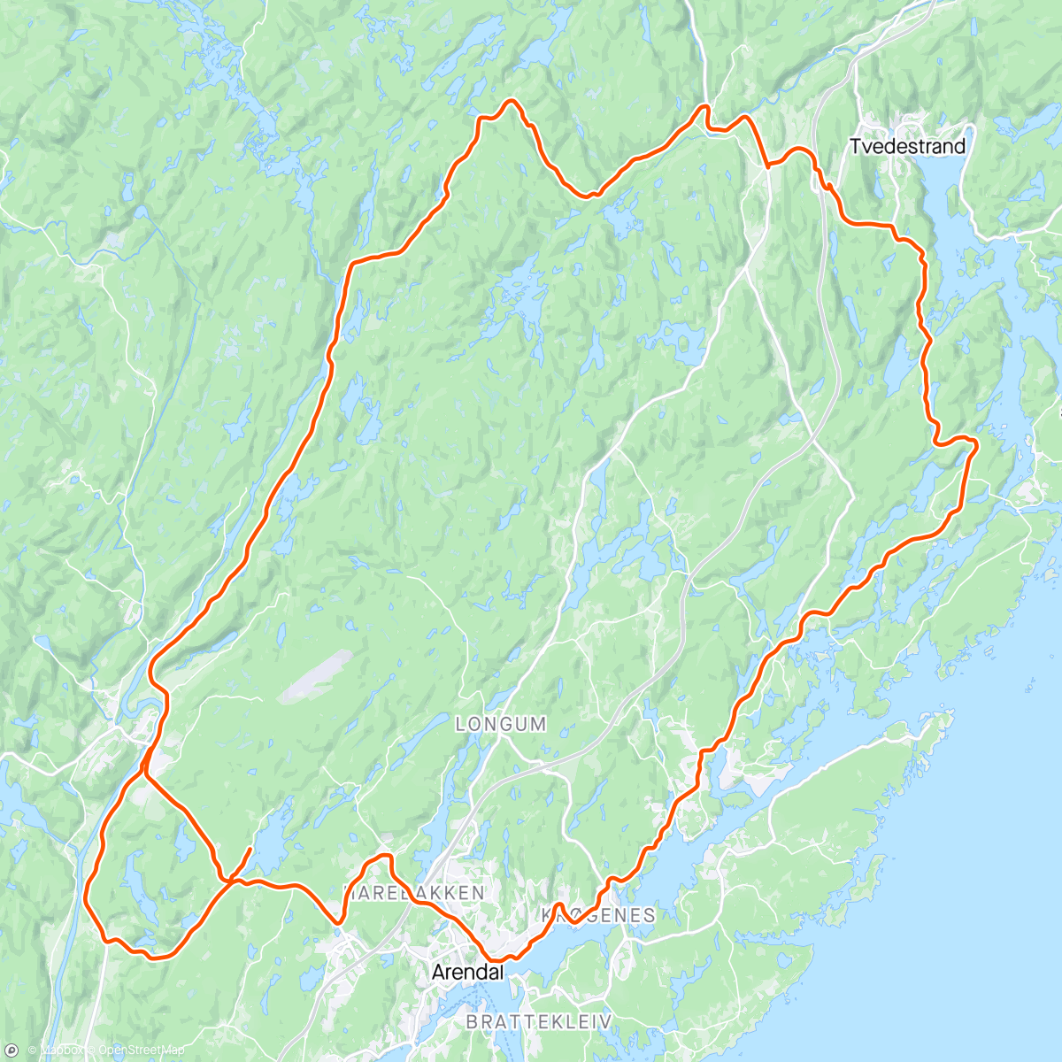 Map of the activity, Påsketur med mannen♥️🐰
