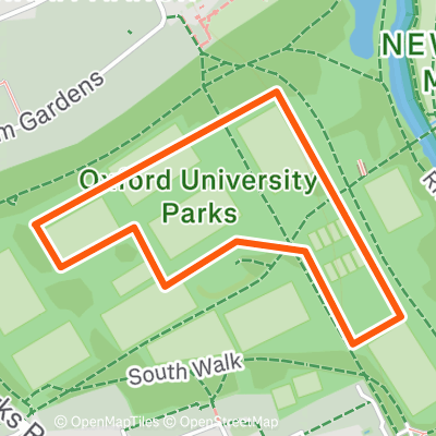 University Parks Loop | 1.3 km Running Route on Strava