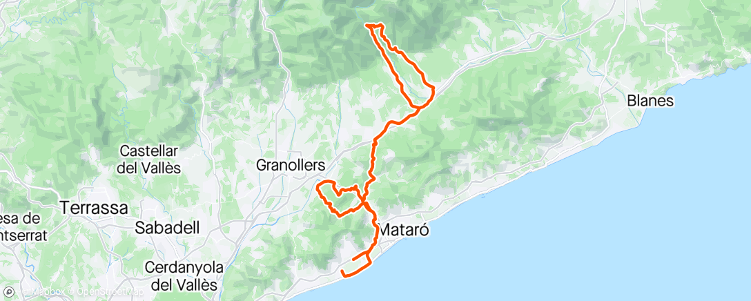 Map of the activity, Orrius-Parpers-Bordoi- Mortirolo-Bordoi