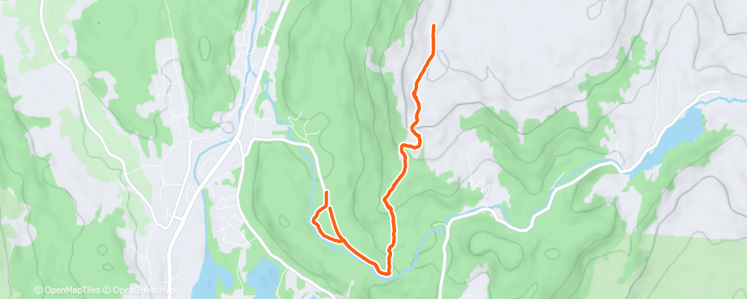 Map of the activity, Lunch Trail Run