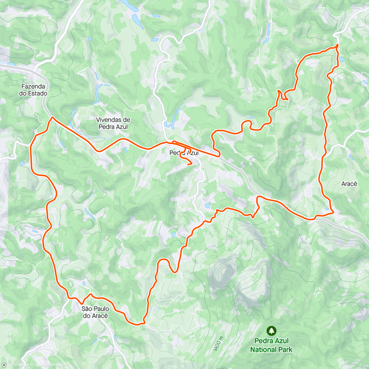 Map of the activity, A short tour but with some hills.