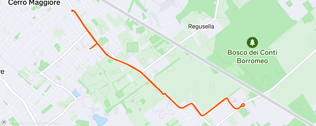 Map of the activity, Brick Run