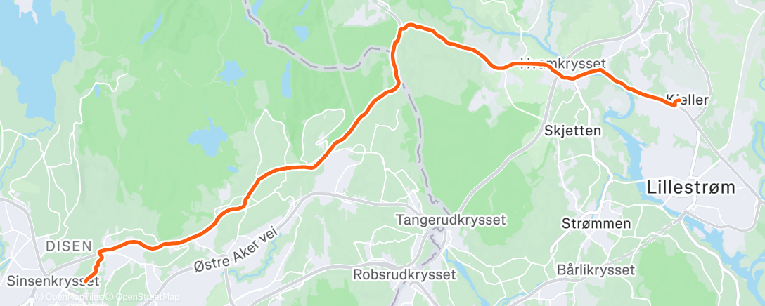 Map of the activity, Morning Ride