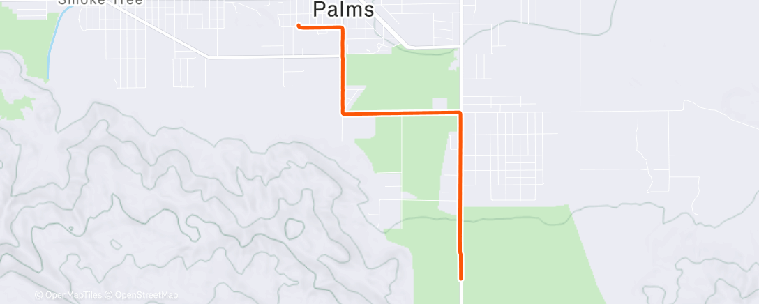 Map of the activity, Twentynine Palms