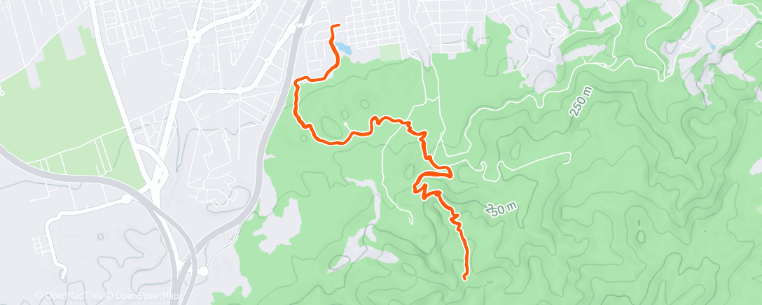 Mapa de la actividad, Correr al aire libre