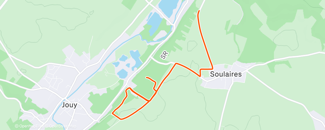 Map of the activity, Randonnée le matin