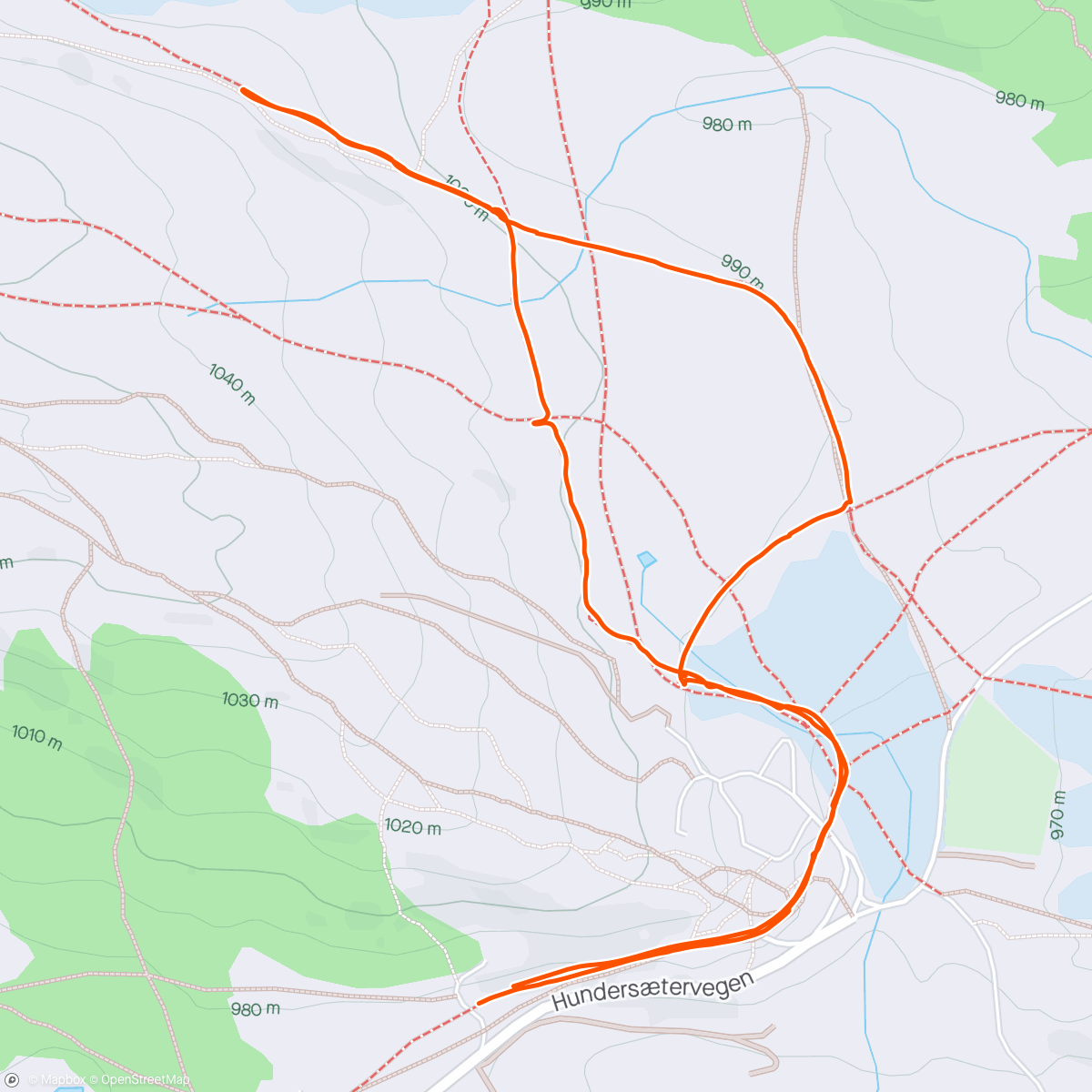 Map of the activity, Ny runde på fjellet.