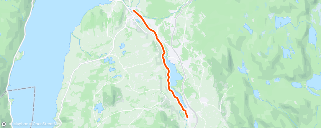 Map of the activity, Viggaløpet