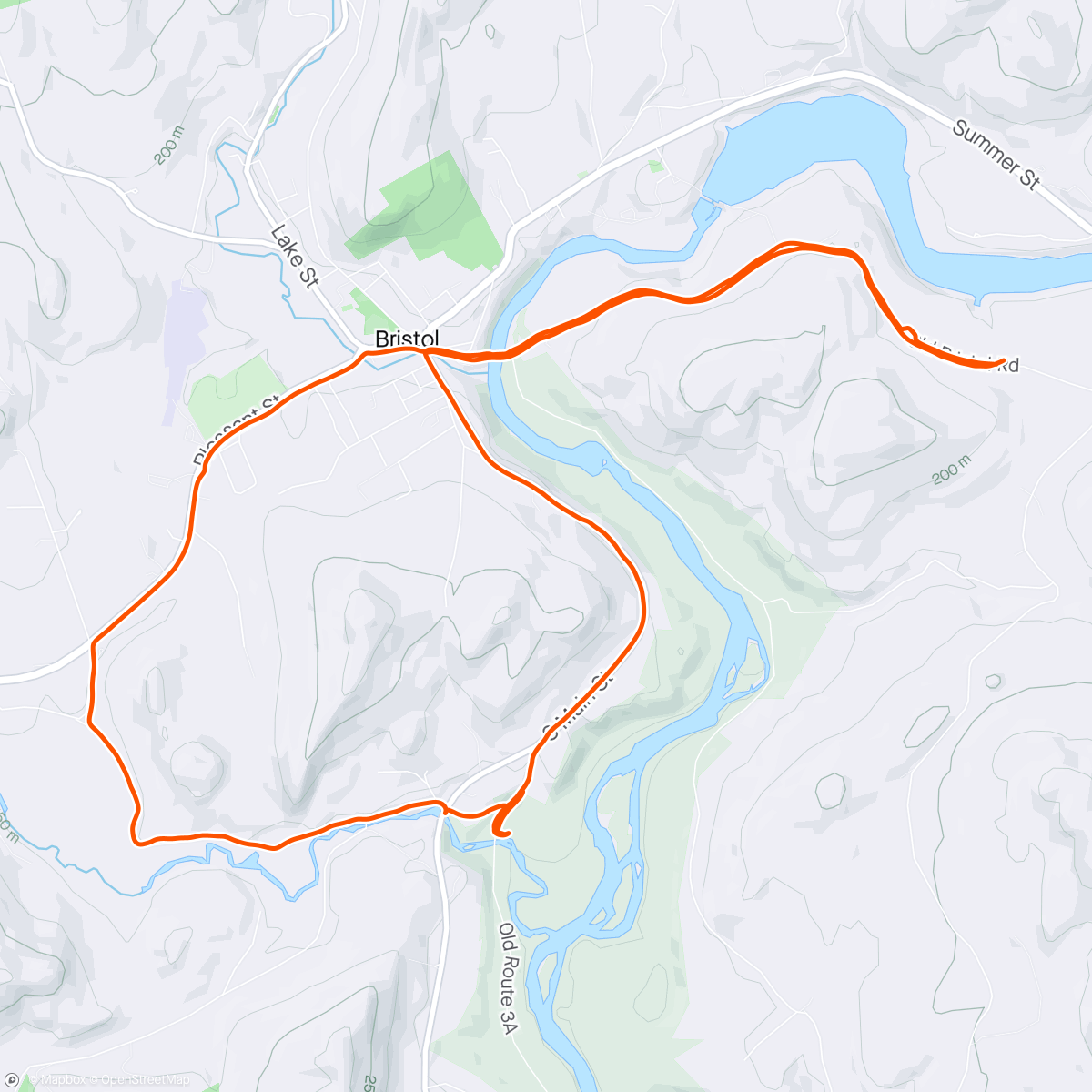 Map of the activity, Ran the Smith River Road and down to Profile Falls to check out the high water.