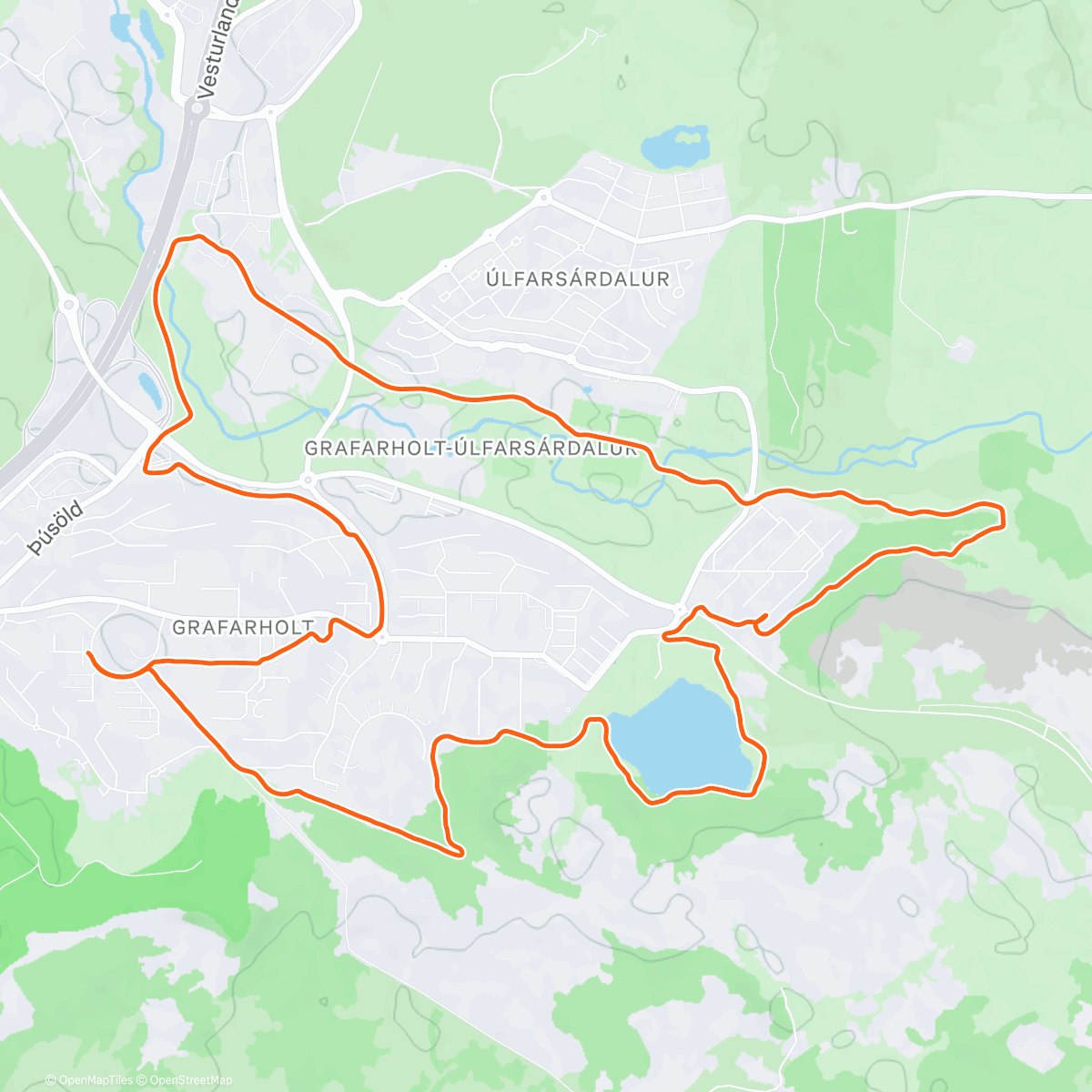 Map of the activity, Xmas trail