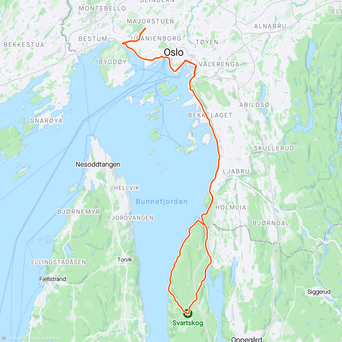 Map of the activity, Sesongpremiere på Svartskogrunden med Simonsen