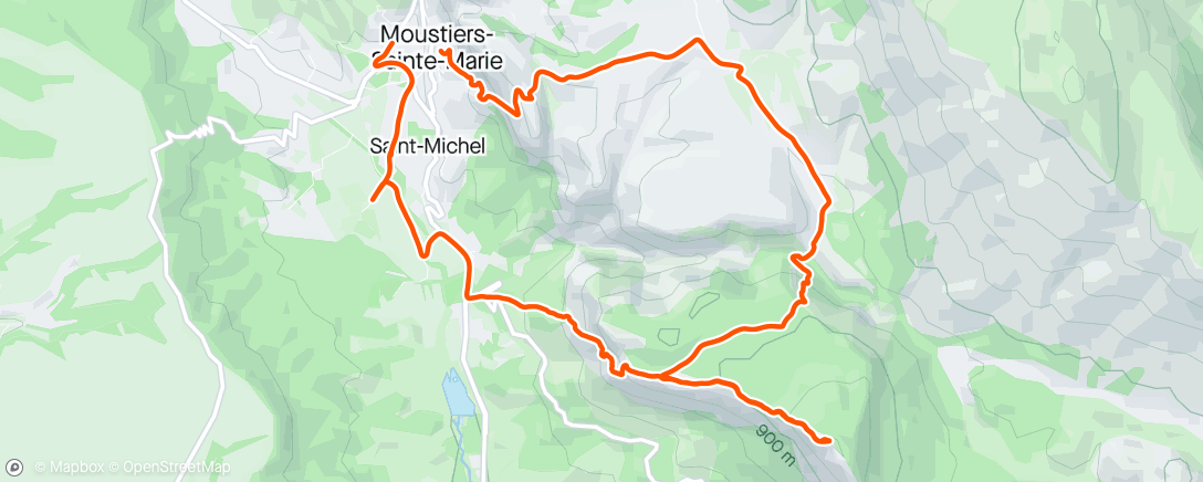 Карта физической активности (Trail le matin)