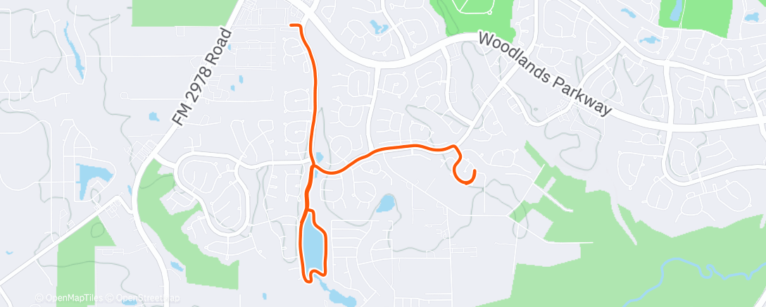 Map of the activity, Morning Run