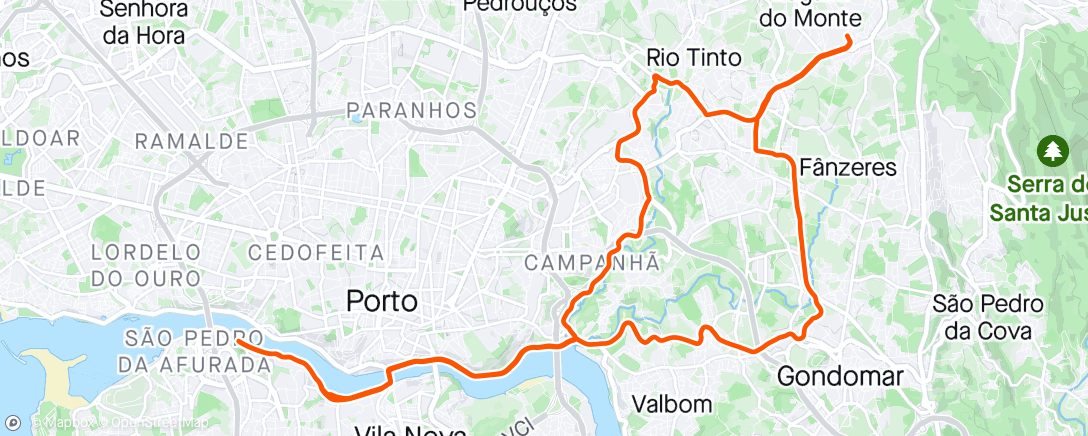 Map of the activity, Morning Ride