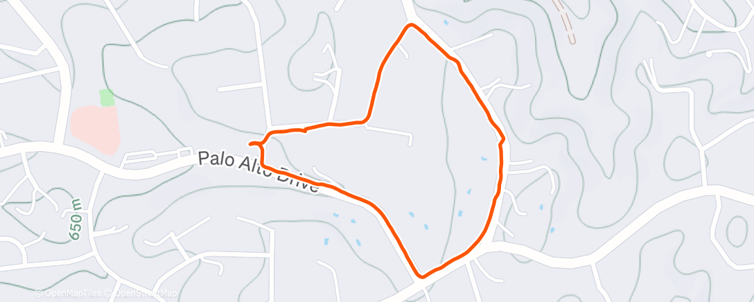 Map of the activity, Riley dog loop