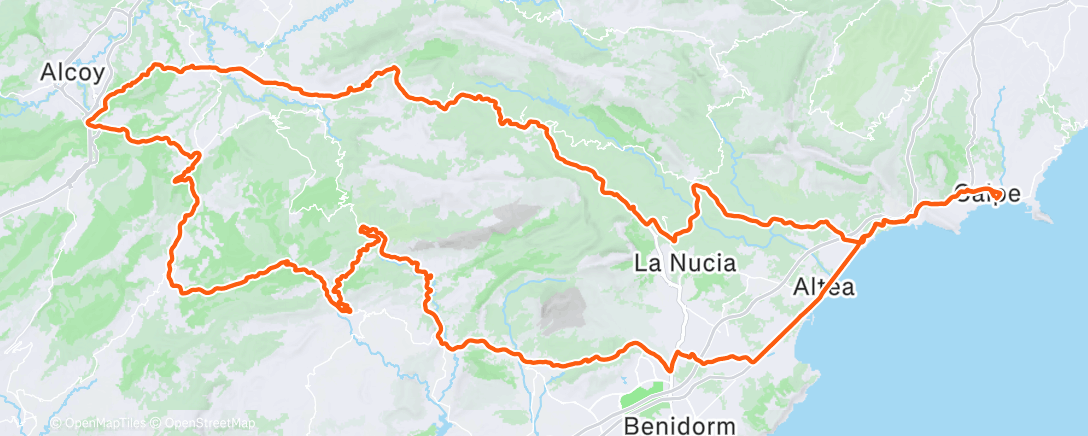 Map of the activity, Morning Ride