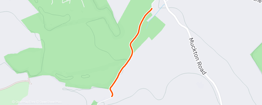 Map of the activity, Evening Walk
