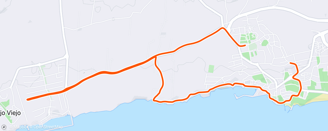 Map of the activity, Carrera de mañana