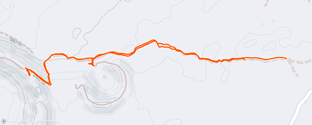 Map of the activity, Afternoon Hike