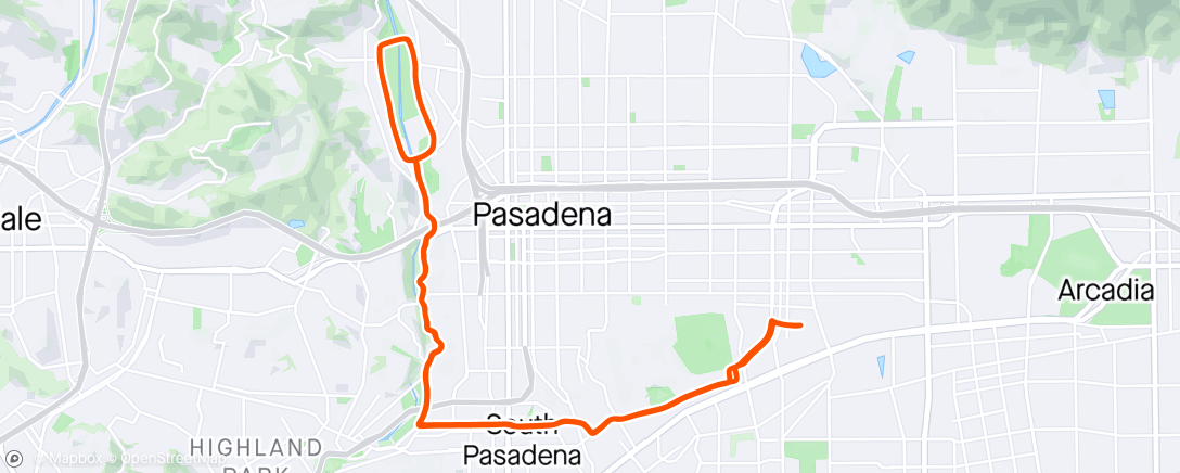 Map of the activity, Pasadena Day 3