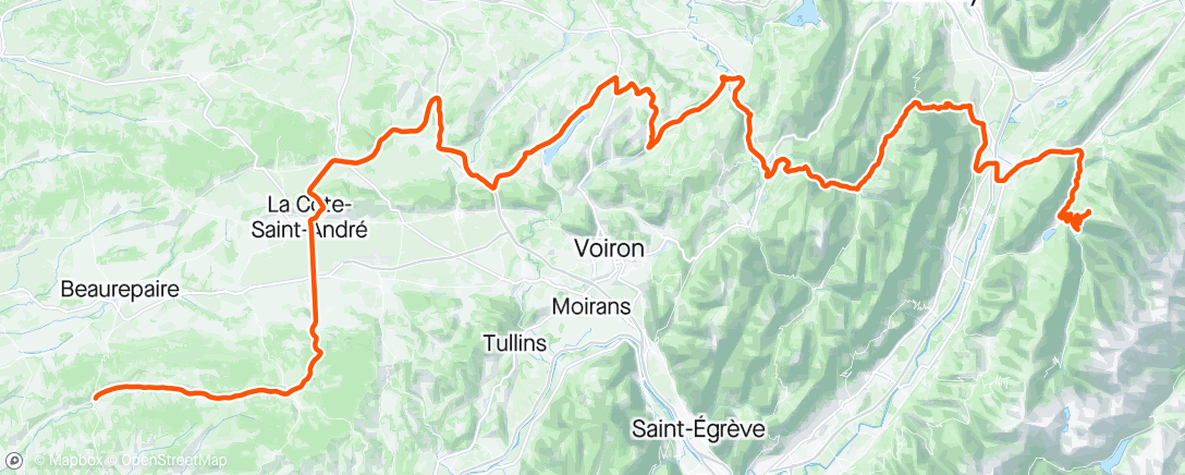 Map of the activity, Dauphiné #6