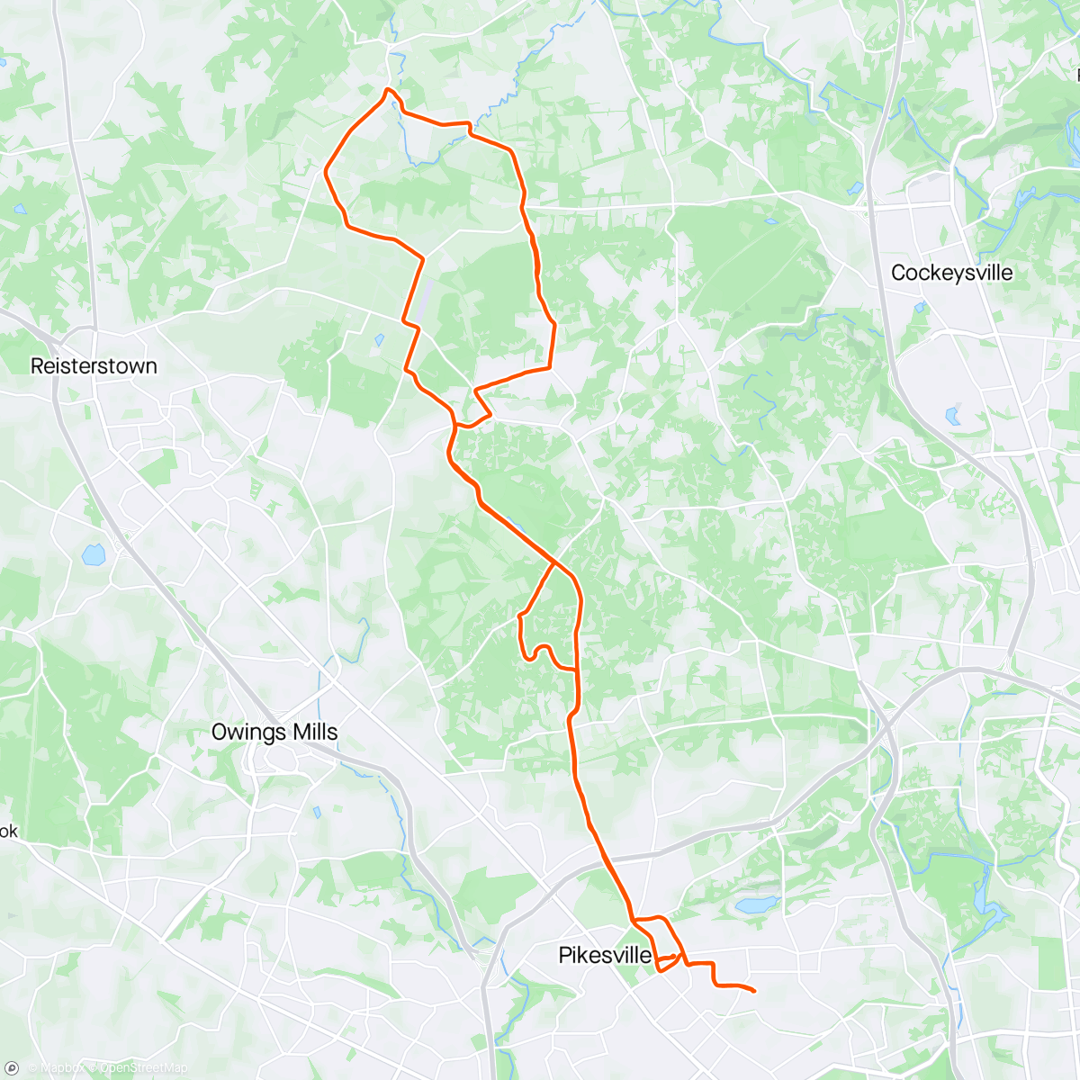 Map of the activity, B"H Wonderful 1st ride since surgery and recovery B"H with Ephey and Larry