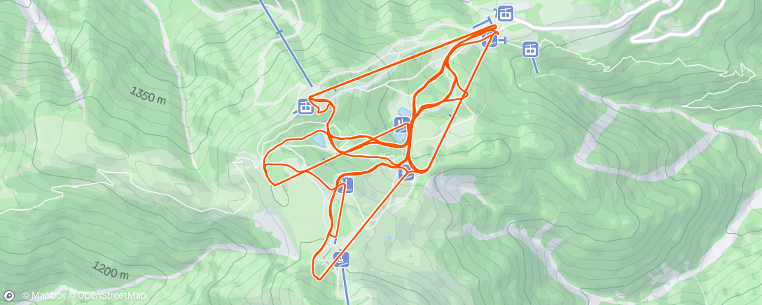 Map of the activity, Morning Alpine Ski