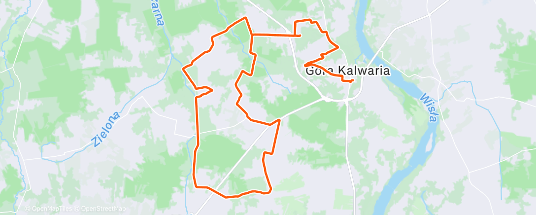 Map of the activity, Morning Gravel Ride