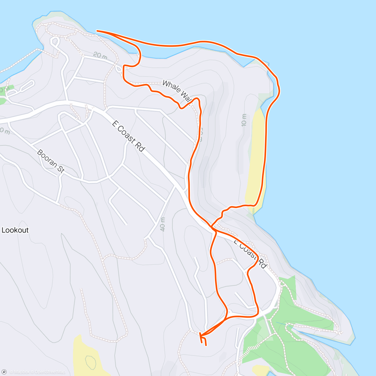 Map of the activity, Frenchman's Beach