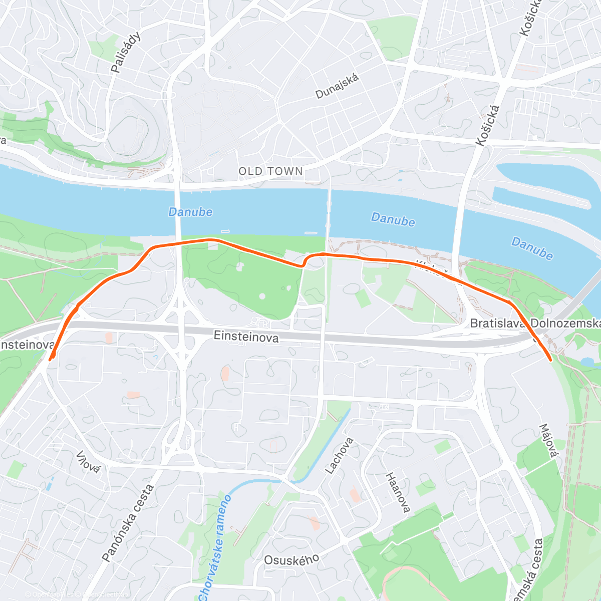 Map of the activity, Okolo Europy