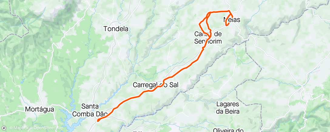 Map of the activity, Nelas - santa Comba dão - Nelas