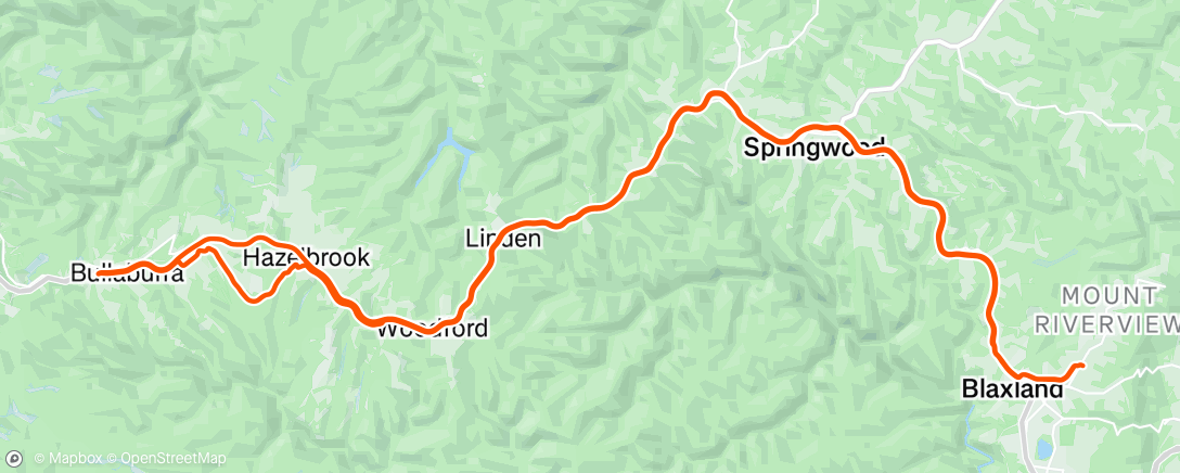 Map of the activity, Afternoon Ride