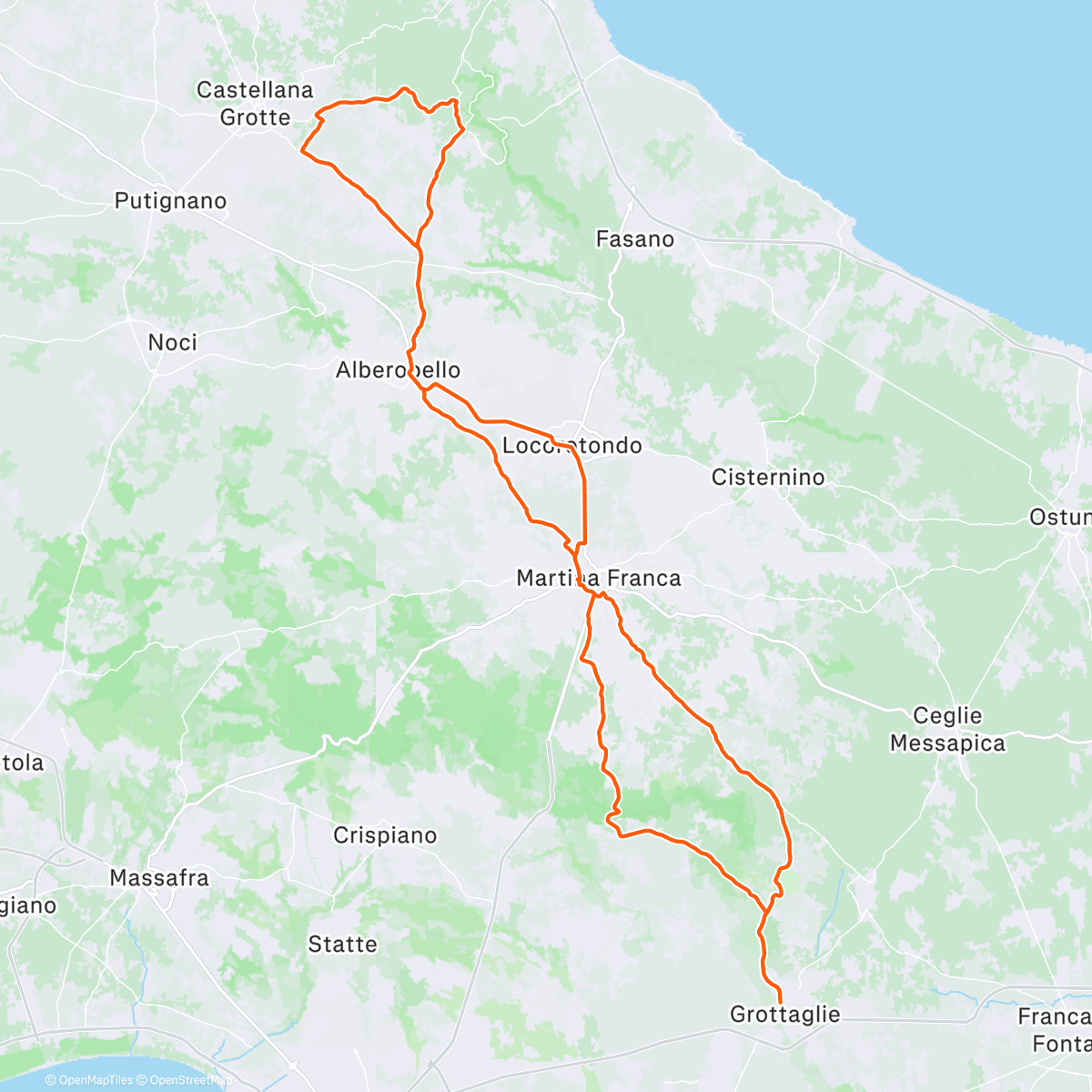 Map of the activity, Easy Endu ride 🚲