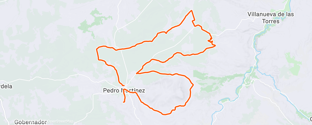 Map of the activity, XXII Day buitres