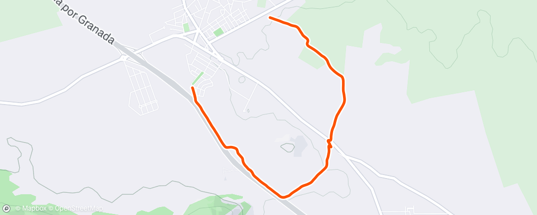 Map of the activity, Caminata a la hora del almuerzo