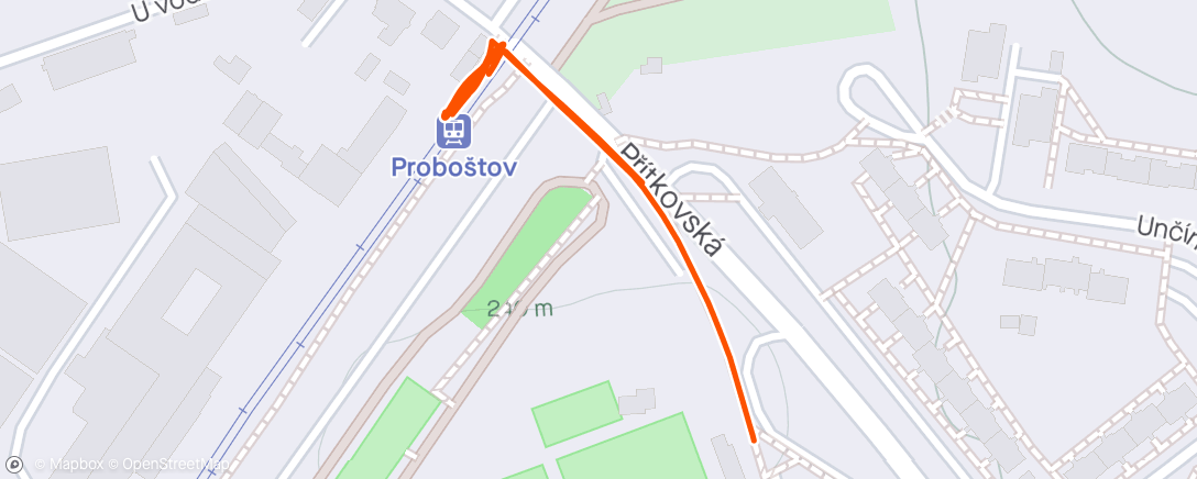 Map of the activity, Morning Walk s panem Teodorem 👶🏻 na vlak