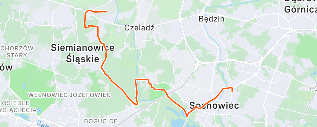 Map of the activity, Afternoon Ride