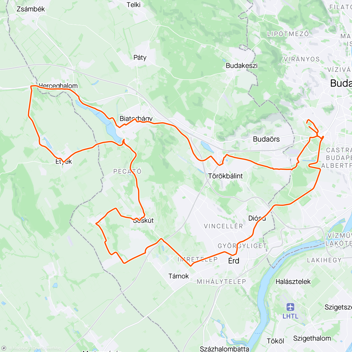 Map of the activity, Horsepower :)